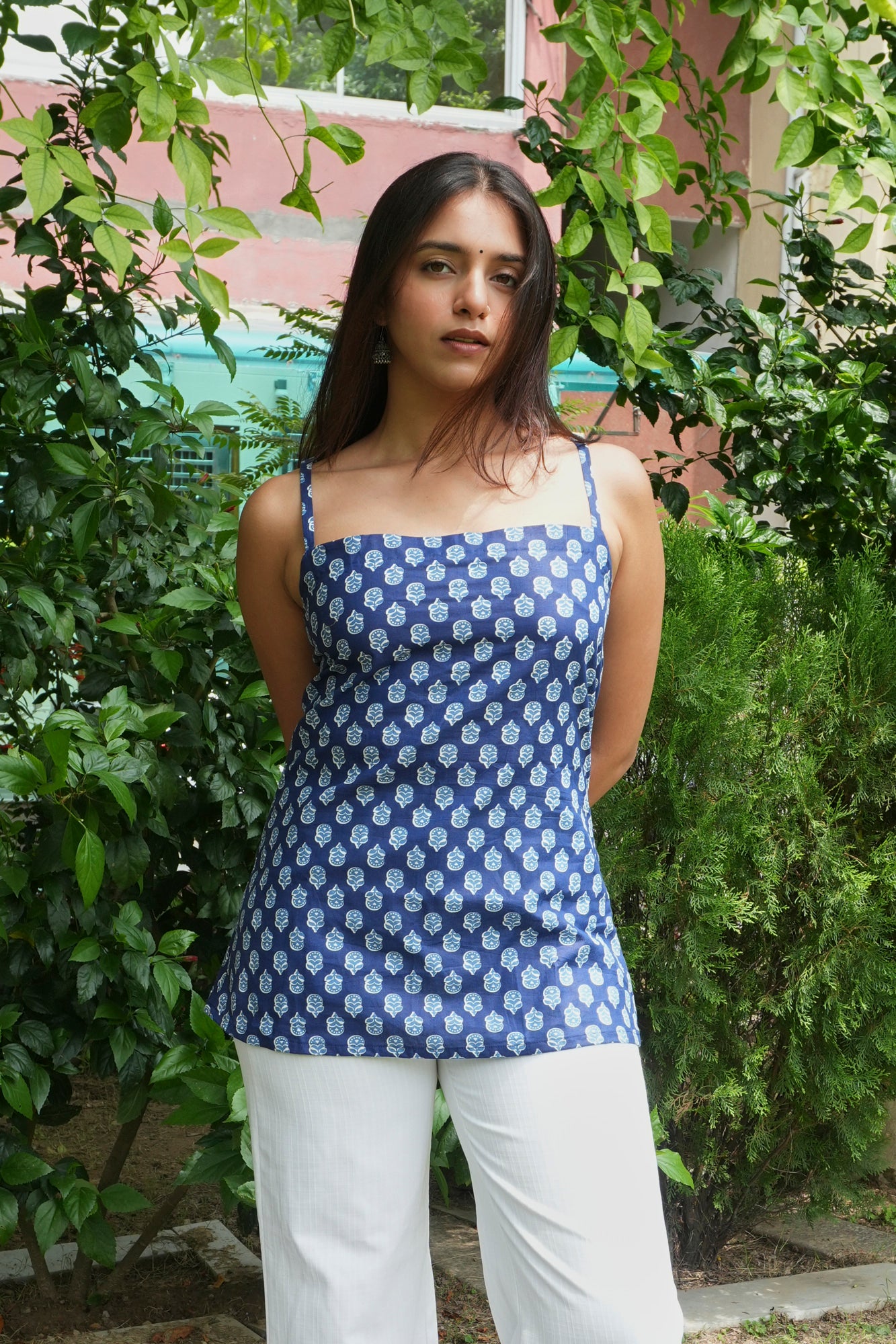 Baarish Short Kurti ( In Blue )